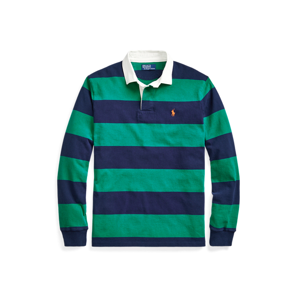 green rugby jumper