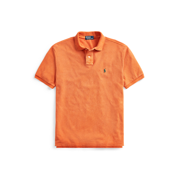 orange and blue ralph lauren polo shirt