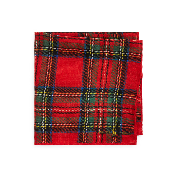 Pochette en laine à motif tartan