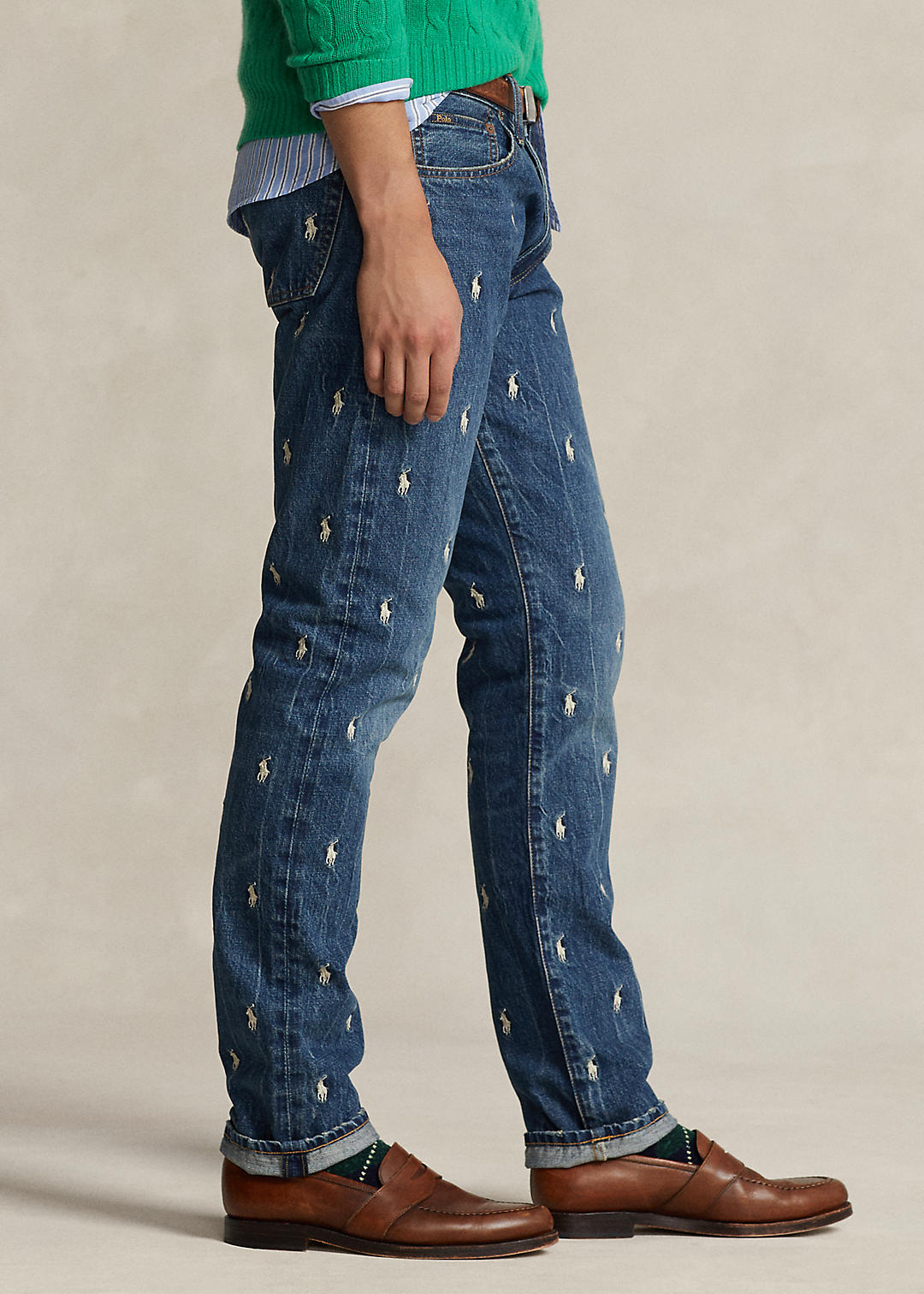 Polo Ralph Lauren Sullivan Slim Embroidered Jeans 4
