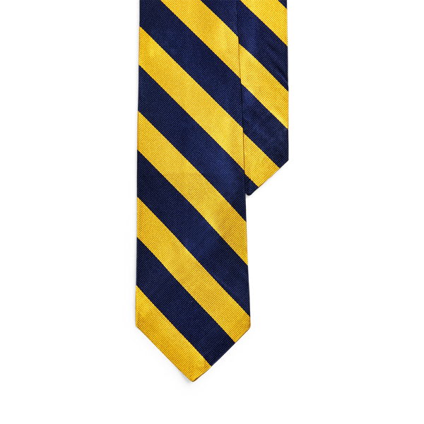 Cravate étroite reps de soie rayé