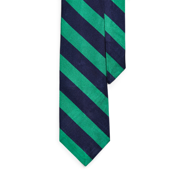 Cravate étroite reps de soie rayé
