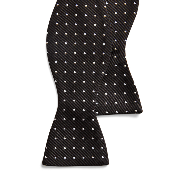 Noeud papillon reps de soie à pois
