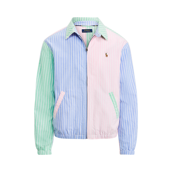 bayport striped windbreaker