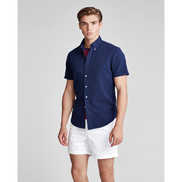 classic fit seersucker shirt