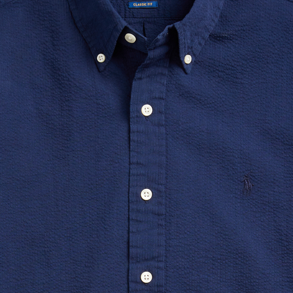 polo ralph lauren classic fit seersucker shirt