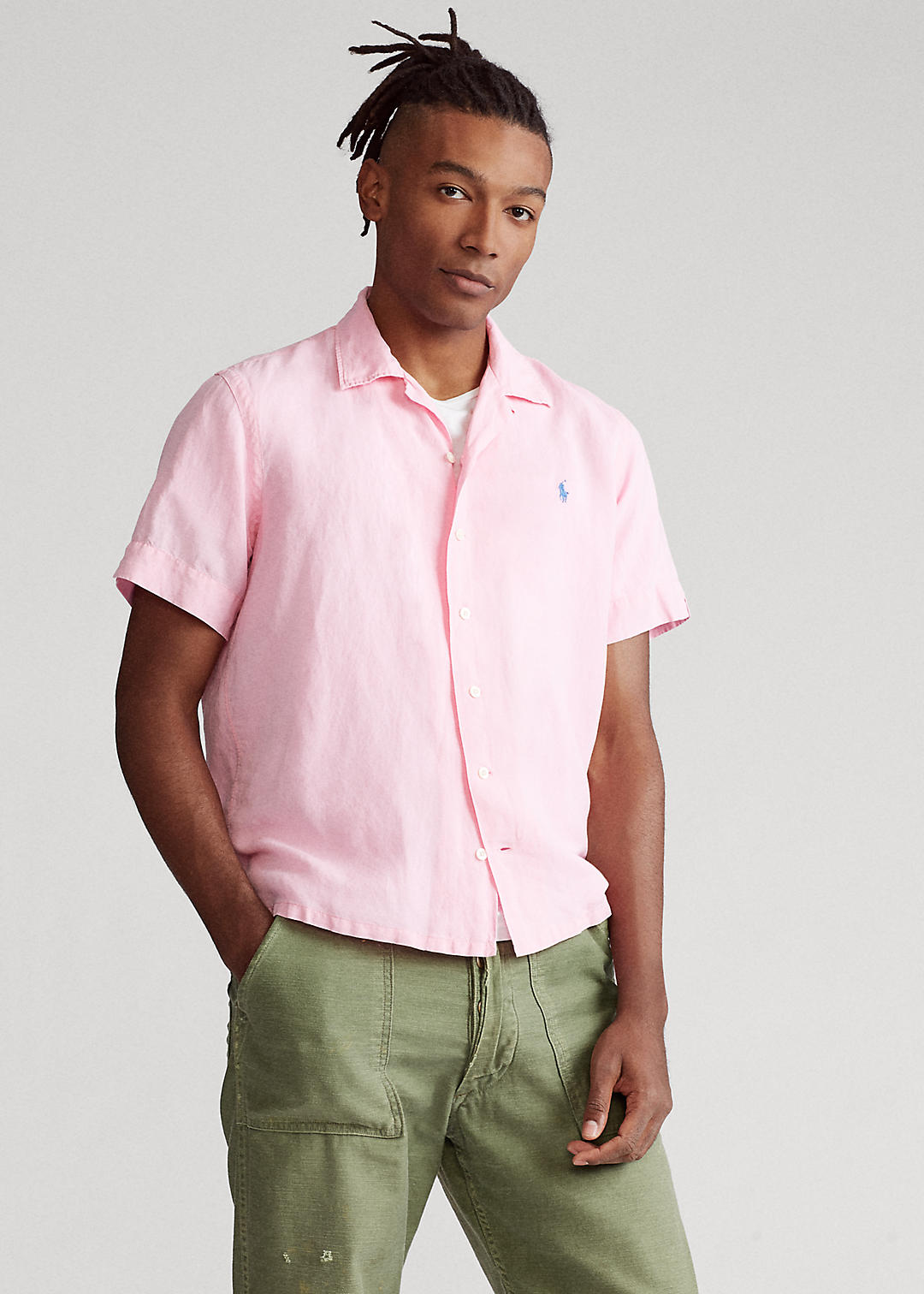 Polo Ralph Lauren Custom Fit Linen-Blend Shirt 1