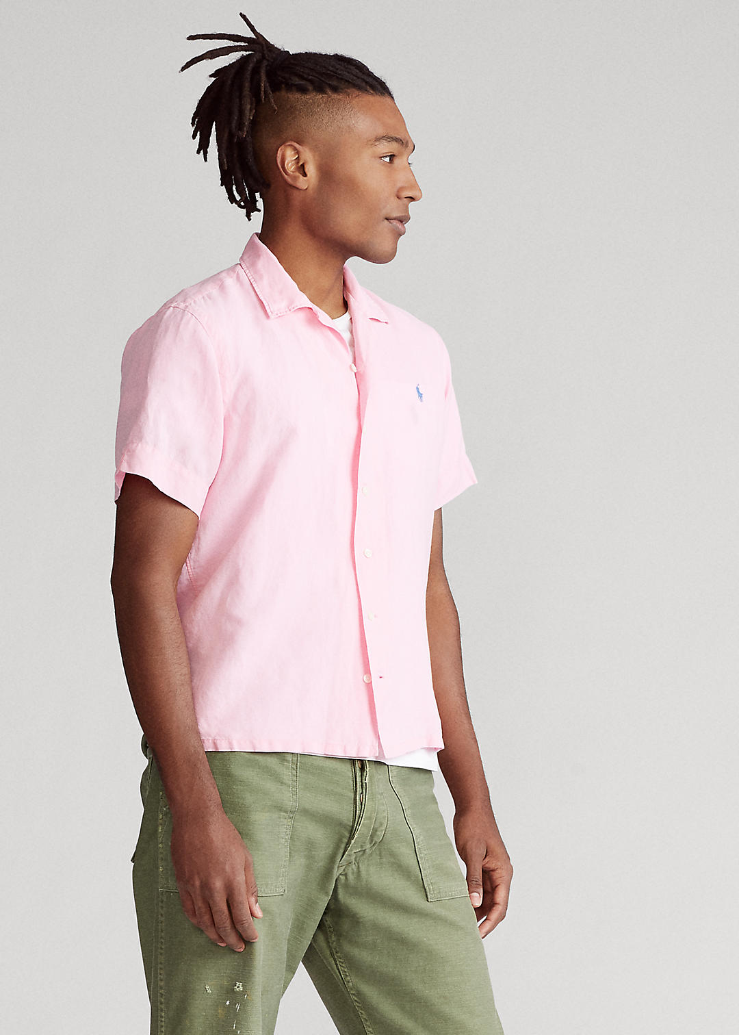 Polo Ralph Lauren Custom Fit Linen-Blend Shirt 4