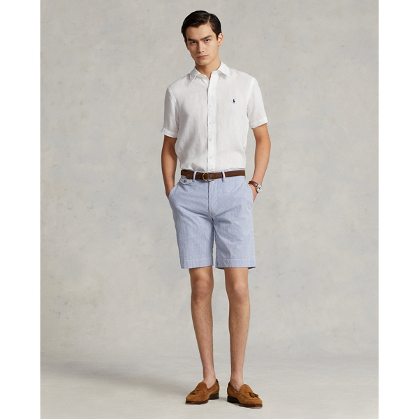 Shop Ralph Lauren Classic Fit Linen Shirt In White