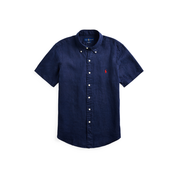 polo ralph lauren slim fit linen shirt