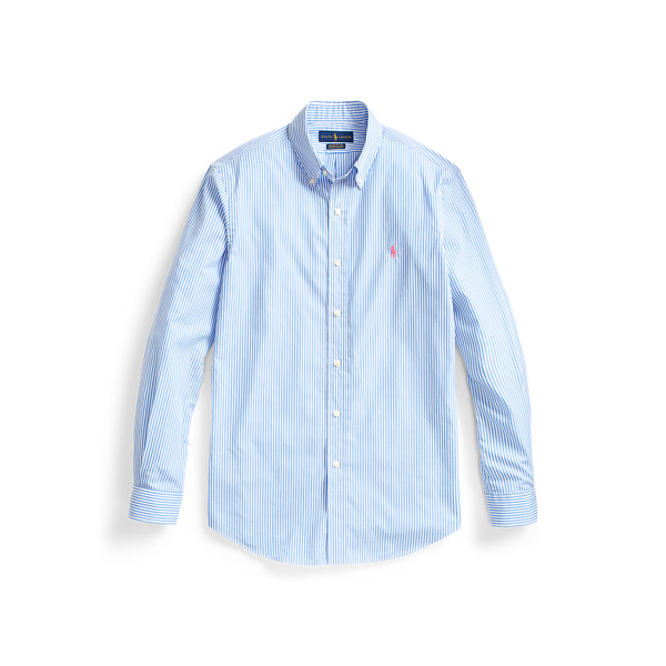 Slim-Fit Popelinehemd mit Streifen