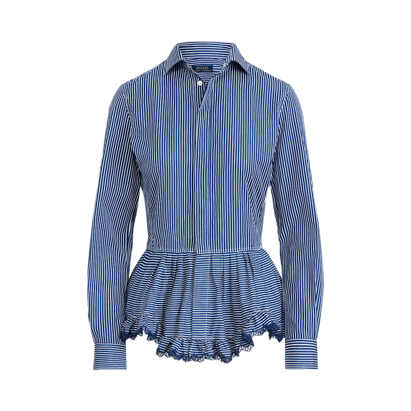 Polo Ralph Lauren Chemise rayée en coton à basque 1