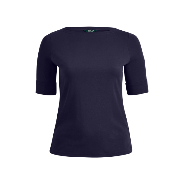 Haut encolure bateau coton stretch