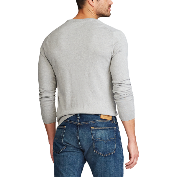 Big & Tall Katoenen trui met ronde hals 4