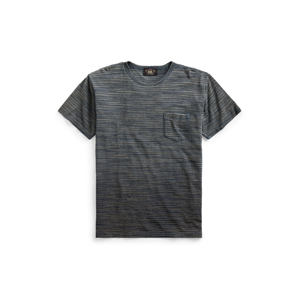 Indigo Striped Pocket T-Shirt for Men | Ralph Lauren® UK