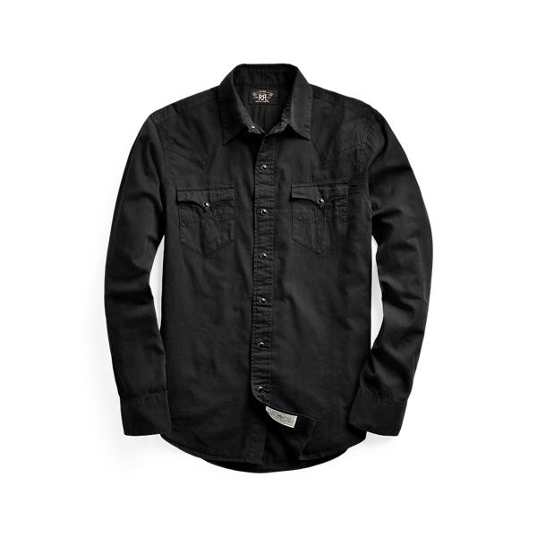 RRL Slim fit western-overhemd van keperstof 1