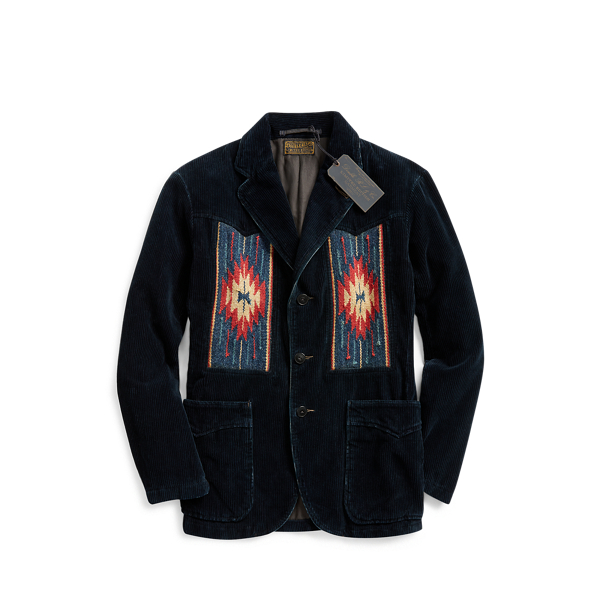 rrl indigo corduroy sport coat