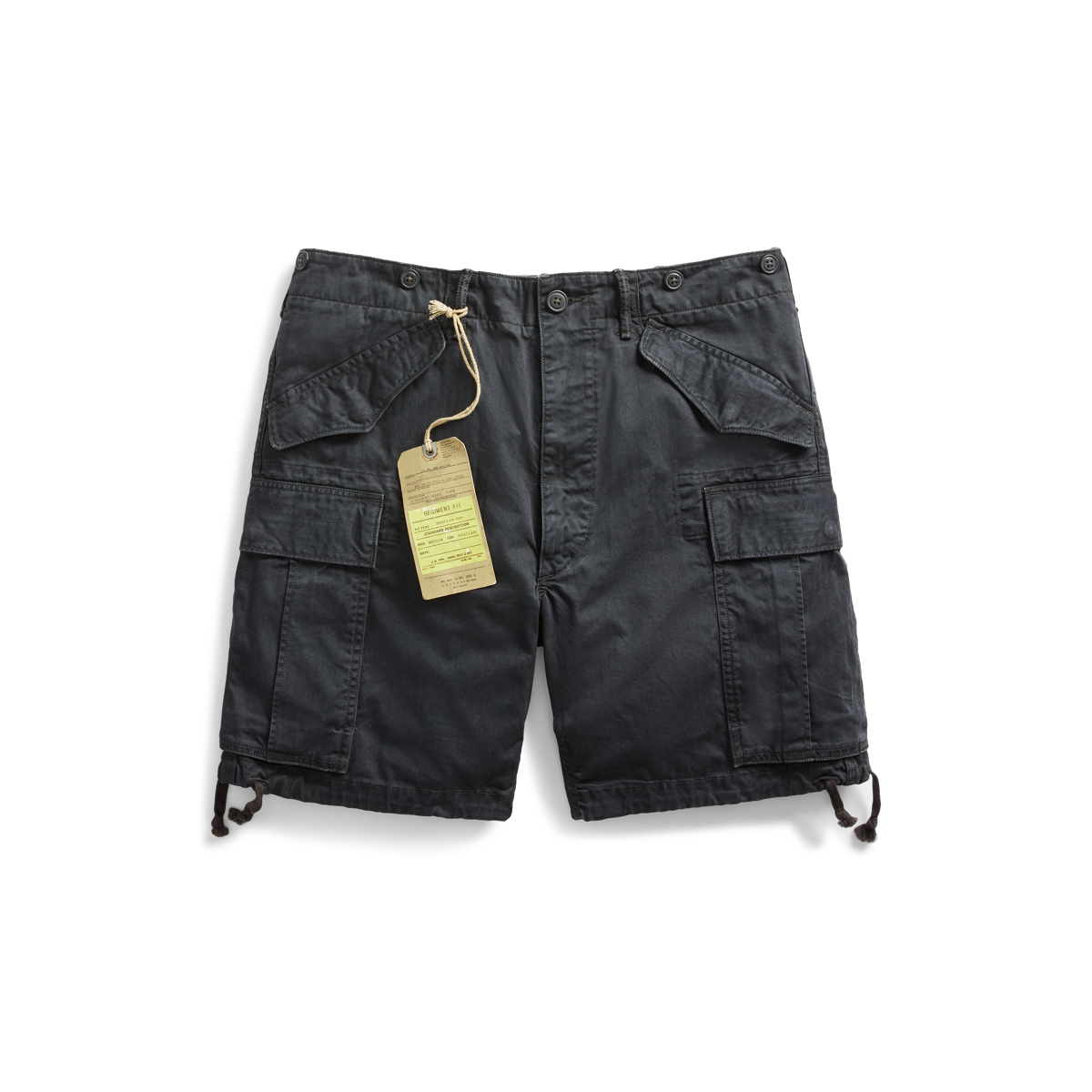 Cotton Herringbone Cargo Short