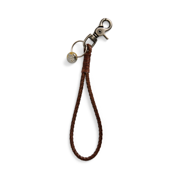 Braided Leather Key Fob