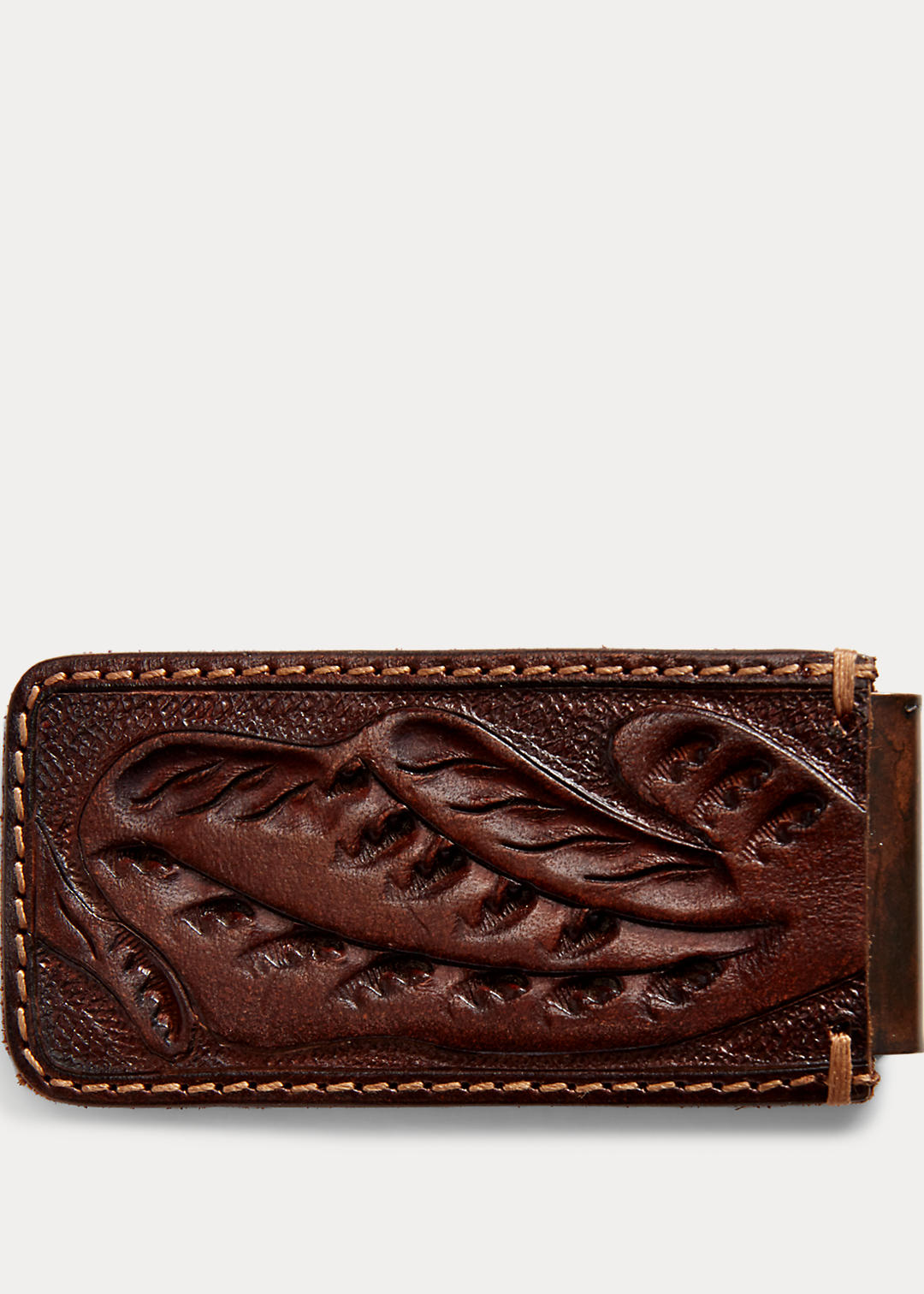 RRL Tooled-Leather Money Clip 2