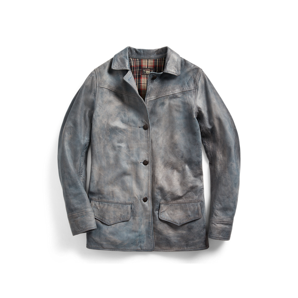 rrl indigo leather jacket