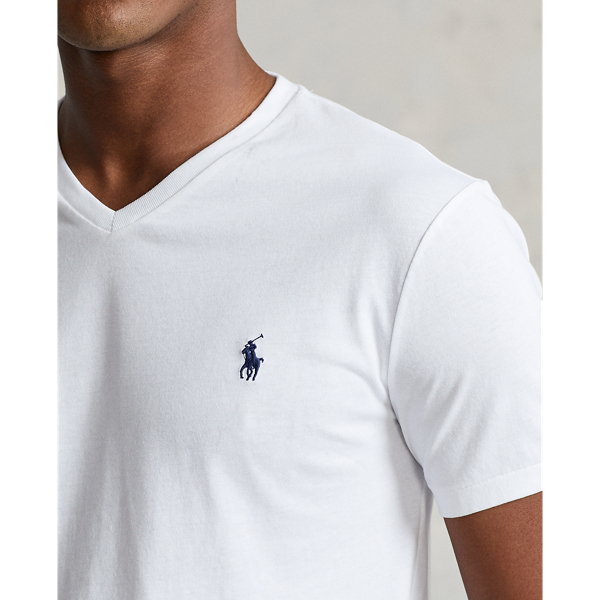 Polo Ralph Lauren Custom slim fit jersey T-shirt met V-hals 6