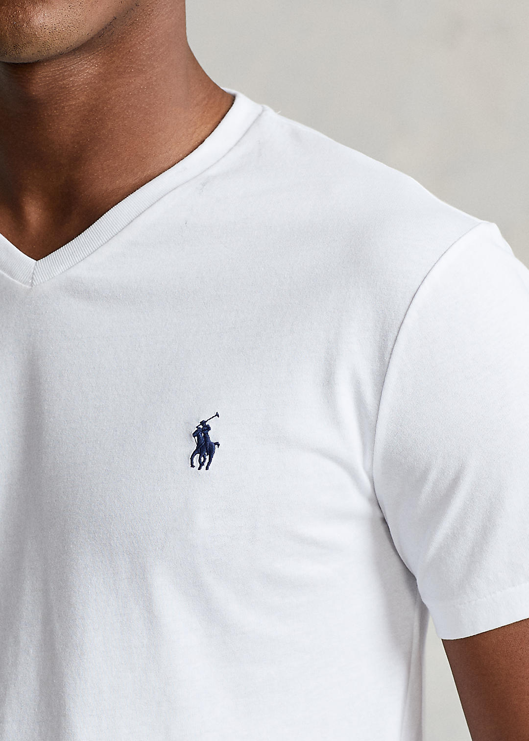 Polo Ralph Lauren Custom slim fit jersey T-shirt met V-hals 6