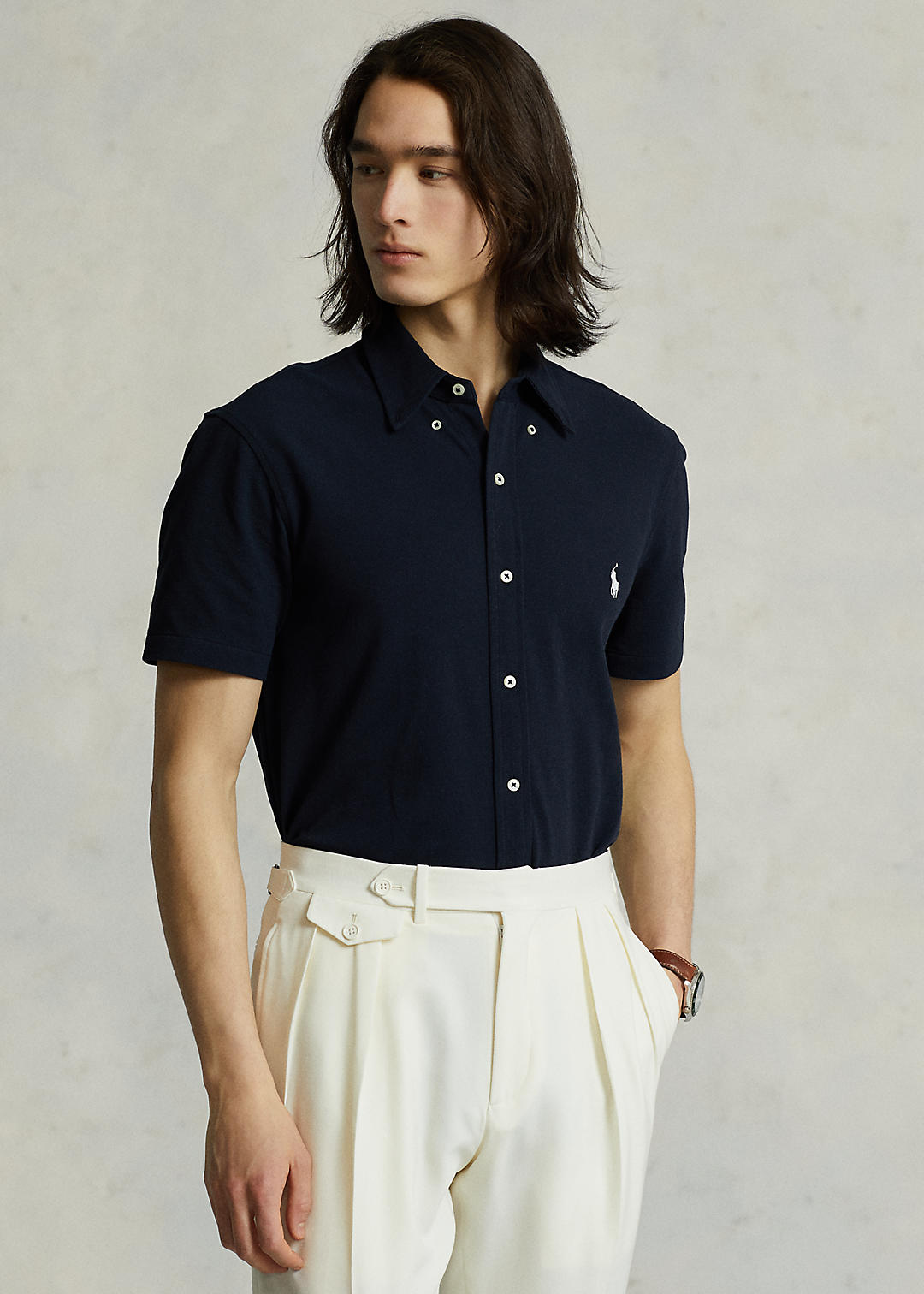 Polo Ralph Lauren Vederlicht mesh overhemd 1
