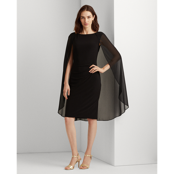 Georgette-Cape Cocktail Dress for Women | Ralph Lauren® CH