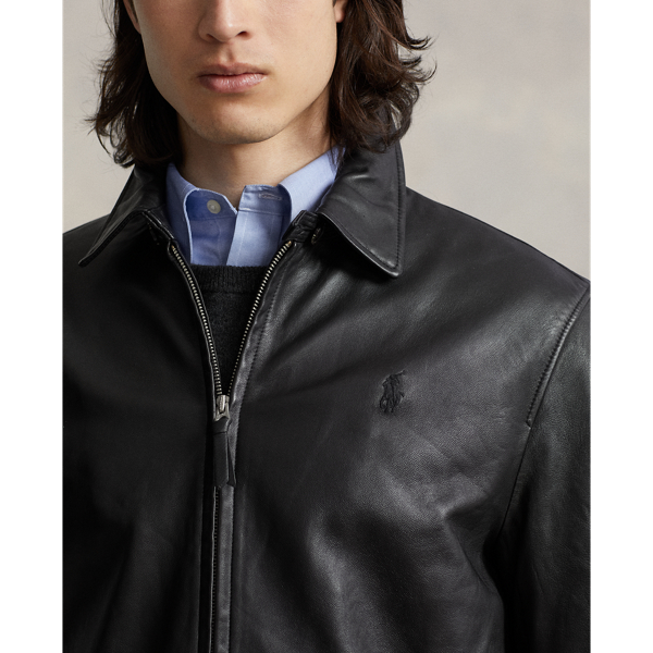 Top 73+ imagen polo ralph lauren lambskin leather jacket - Thptnganamst ...