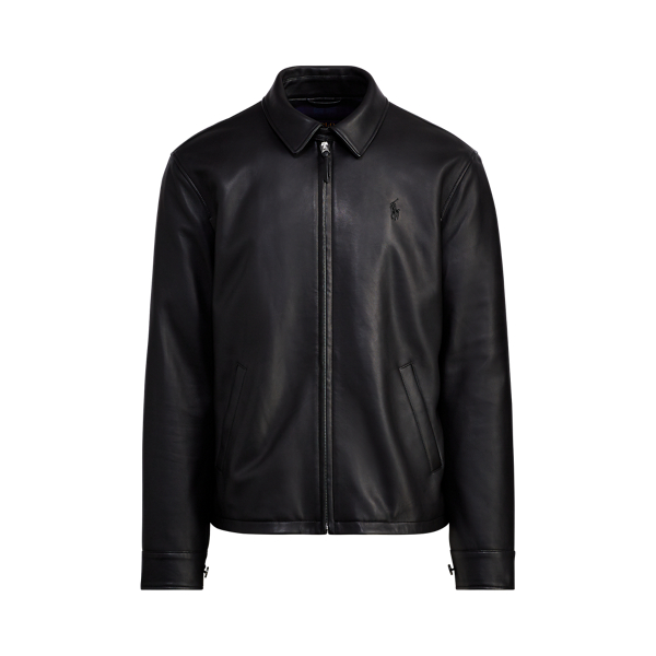 polo ralph lauren leather jacket lambskin