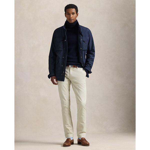 A wear-with-anything essential, these lightweight trousers are tailored from ultrasoft cotton twill that has a hint of stretch for extra comfort.