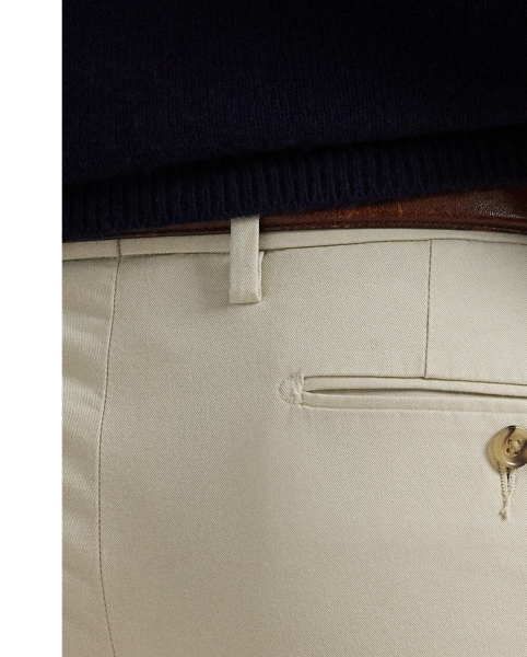 A wear-with-anything essential, these lightweight trousers are tailored from ultrasoft cotton twill that has a hint of stretch for extra comfort.