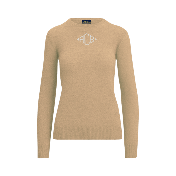 Pull col rond en cachemire ajusté