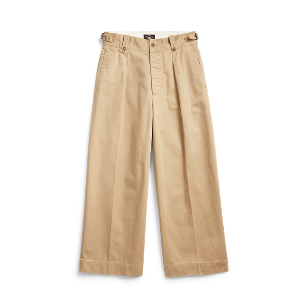 Pantalon jambe large en coton