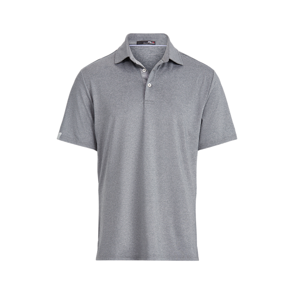 gray polo shirt
