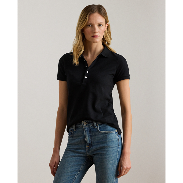 Synonymous with Lauren  Ralph Lauren Lauren style, this version of the Polo shirt, which is crafted with piqué cotton with a hint of stretch, is elevated by an embroidered "LRL" monogram for a signature Lauren  Ralph Lauren Lauren finish.