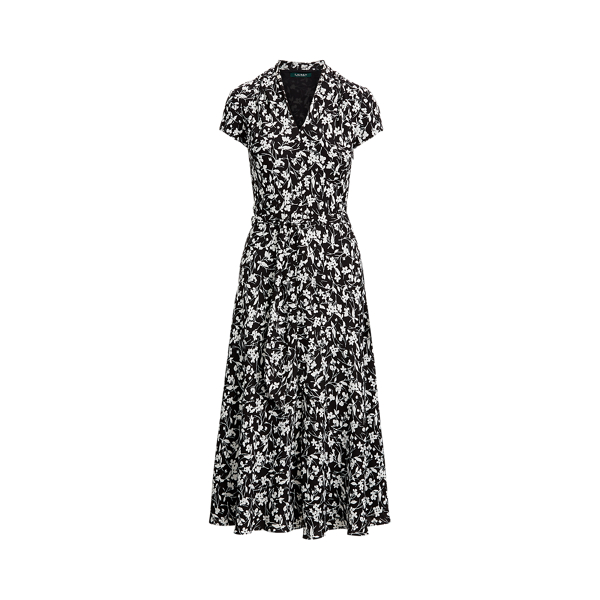 lauren ralph lauren floral georgette dress