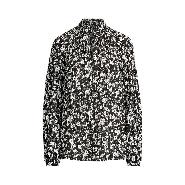 Georgette Tie-Neck Top