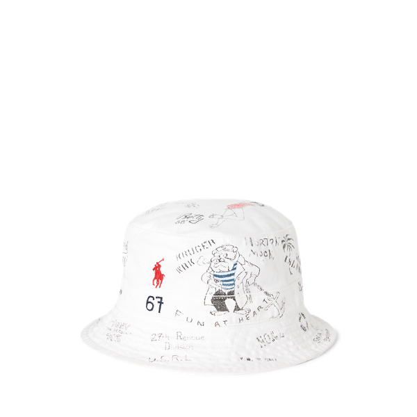 ralph lauren bucket hat white