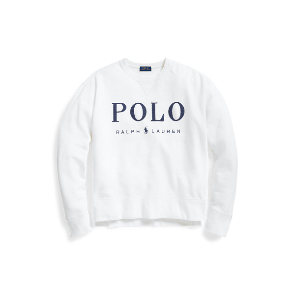 Fleece-Sweatshirt mit Logo