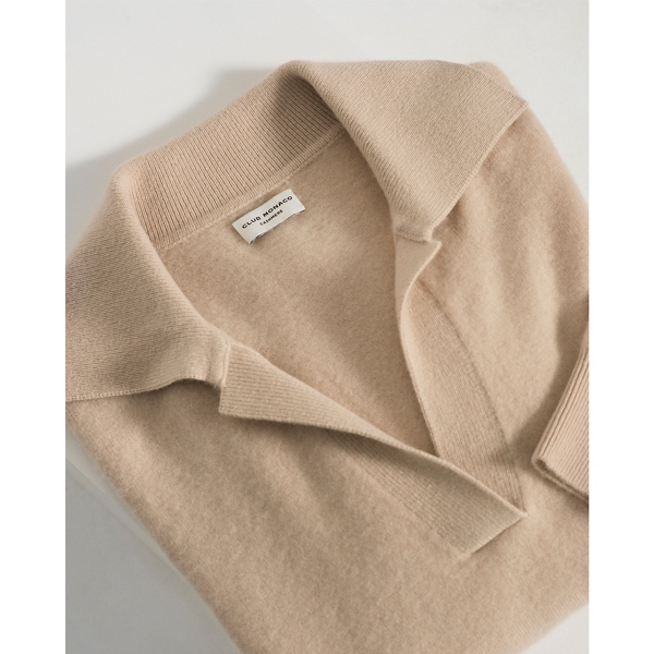 cashmere polo sweater