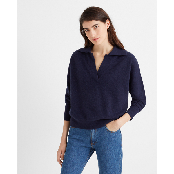 cashmere polo sweater