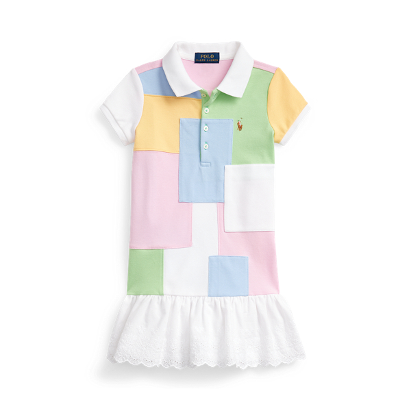 Patchwork Mesh Polo Dress for Children | Ralph Lauren® UK