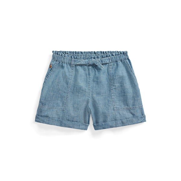 Short en chambray de coton