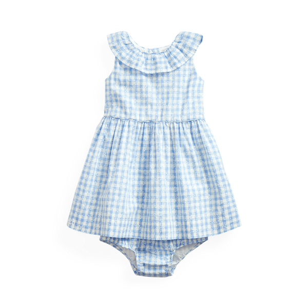 Floral Gingham Dress & Bloomer