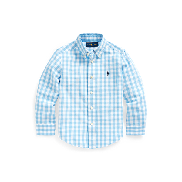 Gingham Cotton-Blend Shirt