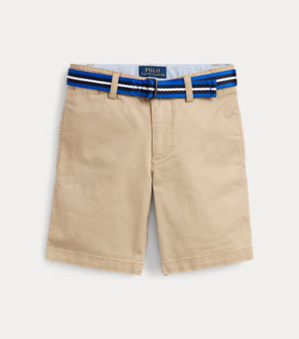 Slim Fit Belted Chino Short
