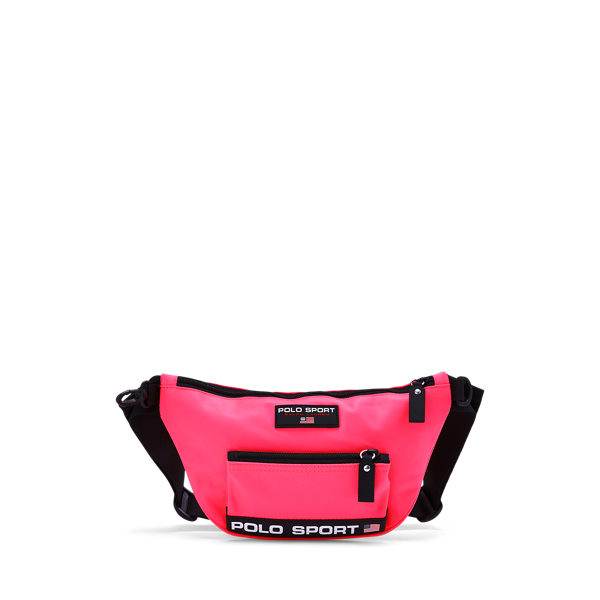 Ralph Lauren Polo Sport Nylon Waist Pack In Neon Lime