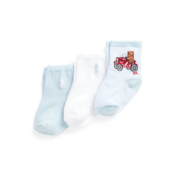 Polo Bear Crew Sock 3Pack for Baby Ralph Lauren® AM